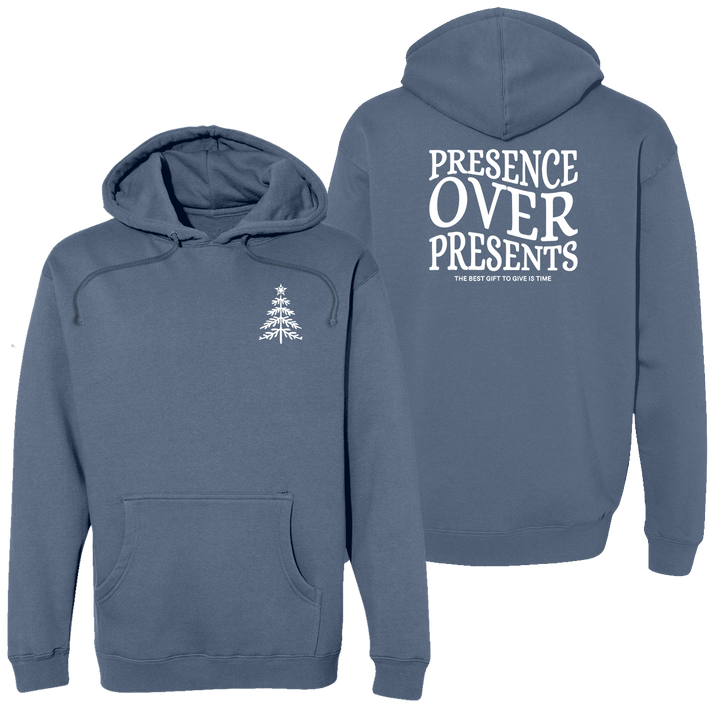 Presence Over Presents  Heavyweight Hoodie