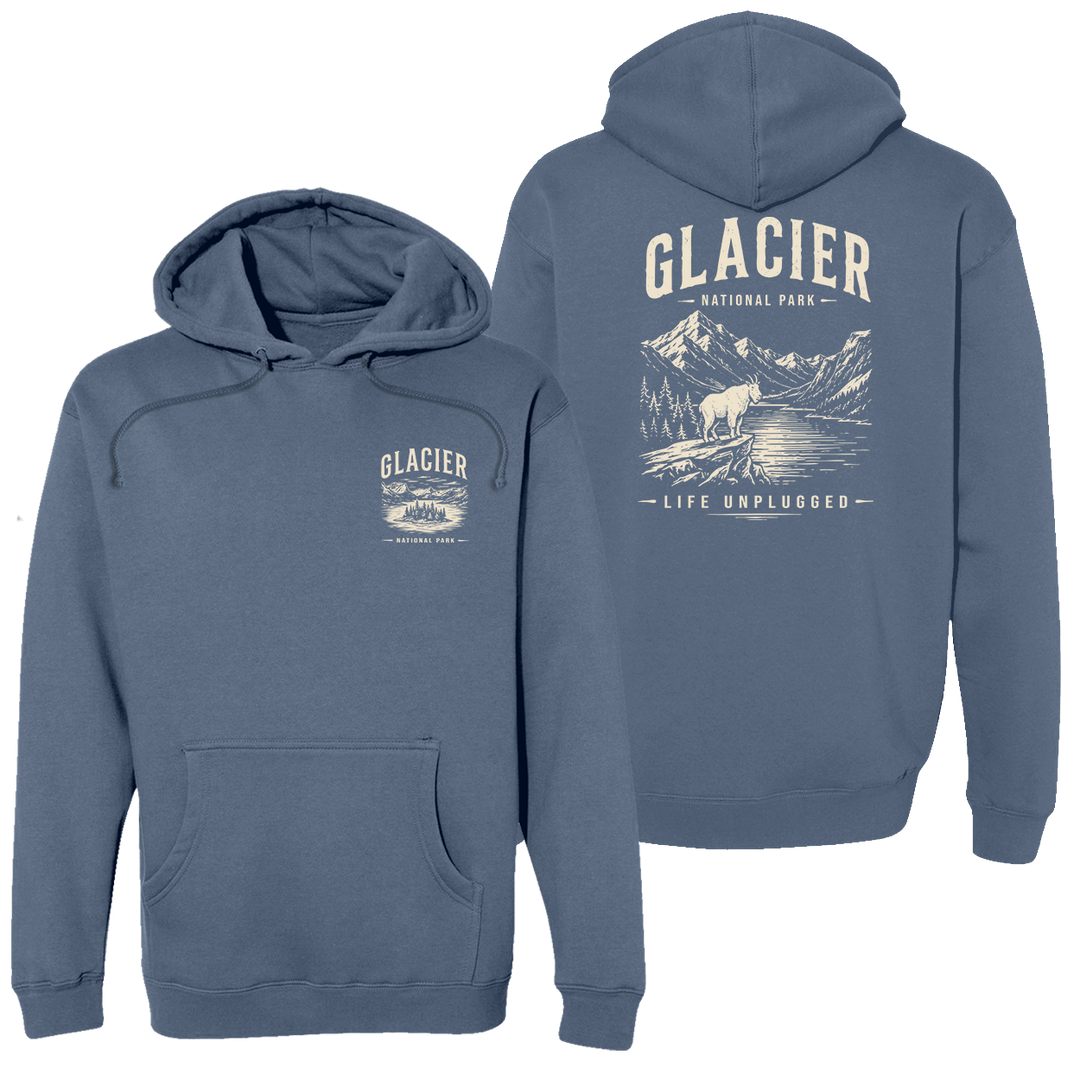 GLACIER NATIONAL PARK Heavyweight Hoodie