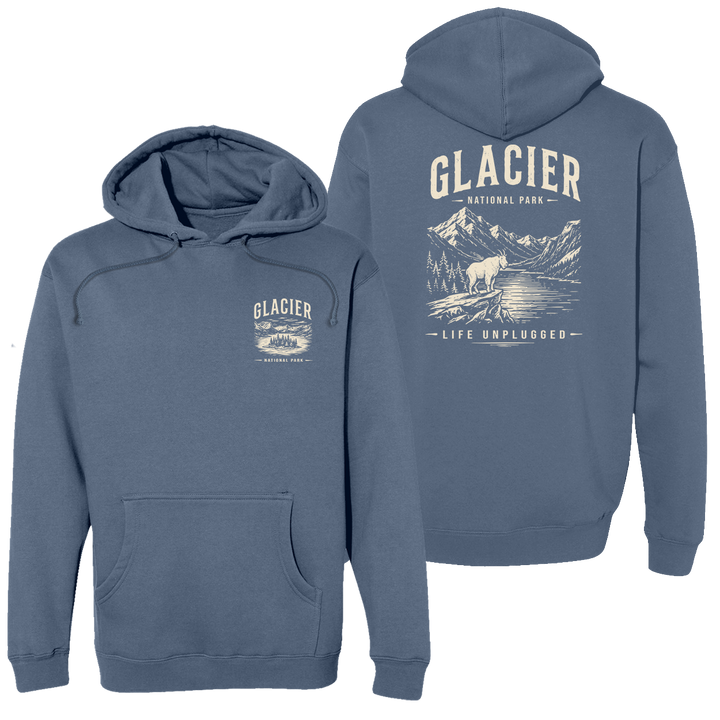GLACIER NATIONAL PARK Heavyweight Hoodie