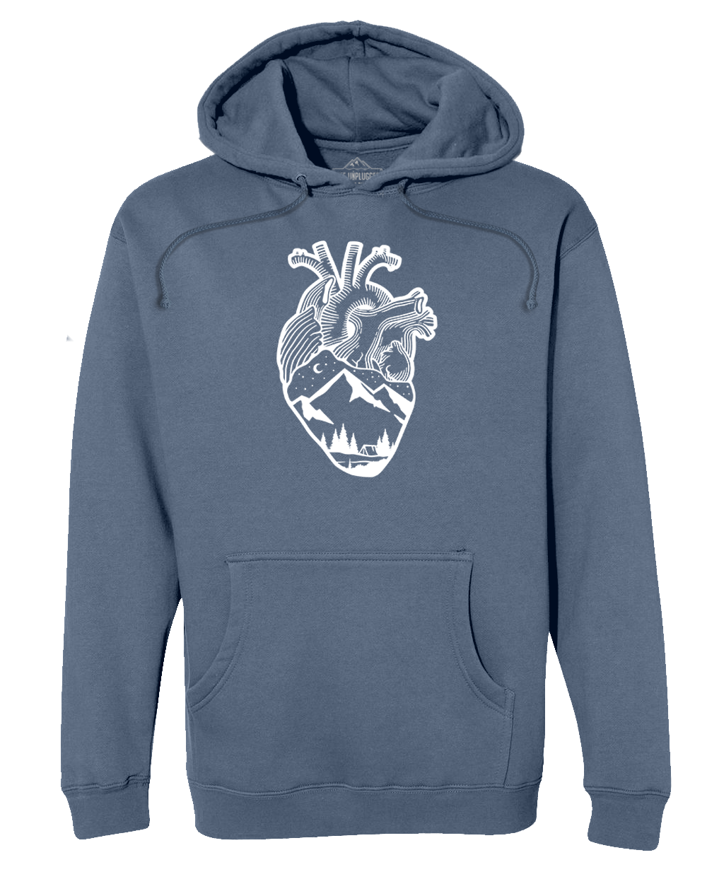 ANATOMICAL HEART (FULL CHEST) Premium Heavyweight Hooded Sweatshirt