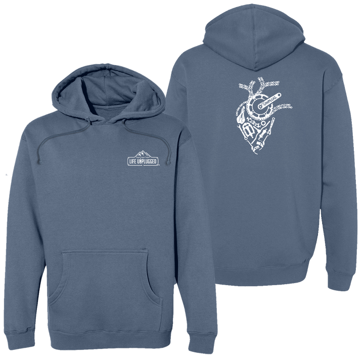 Anatomical Heart (bicycle Parts) Heavyweight Hoodie