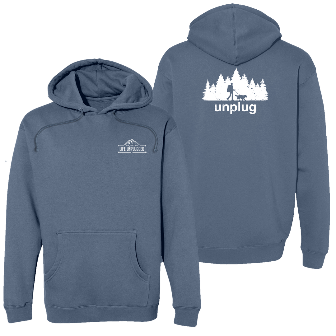 Dog Walks In The Woods Heavyweight Hoodie