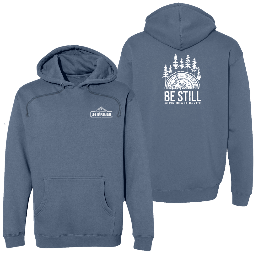 BE STILL IN THE WOODS Heavyweight Hoodie