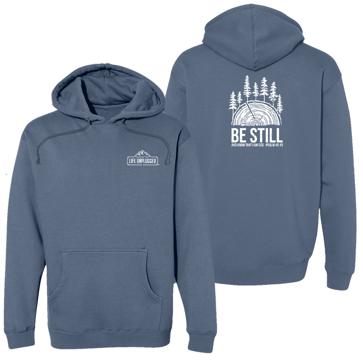 BE STILL IN THE WOODS Heavyweight Hoodie