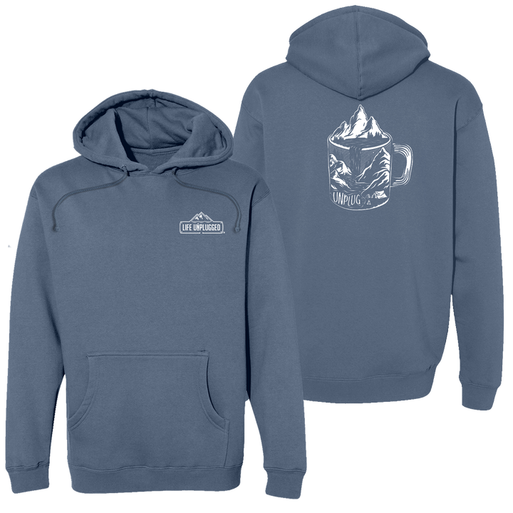 Coffee Mountain Scene Heavyweight Hoodie