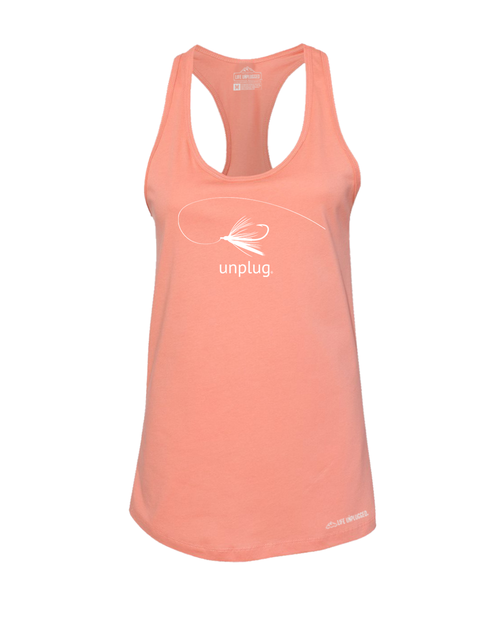 Fly Fishing Premium Women's Relaxed Fit Racerback Tank Top - Life Unplugged