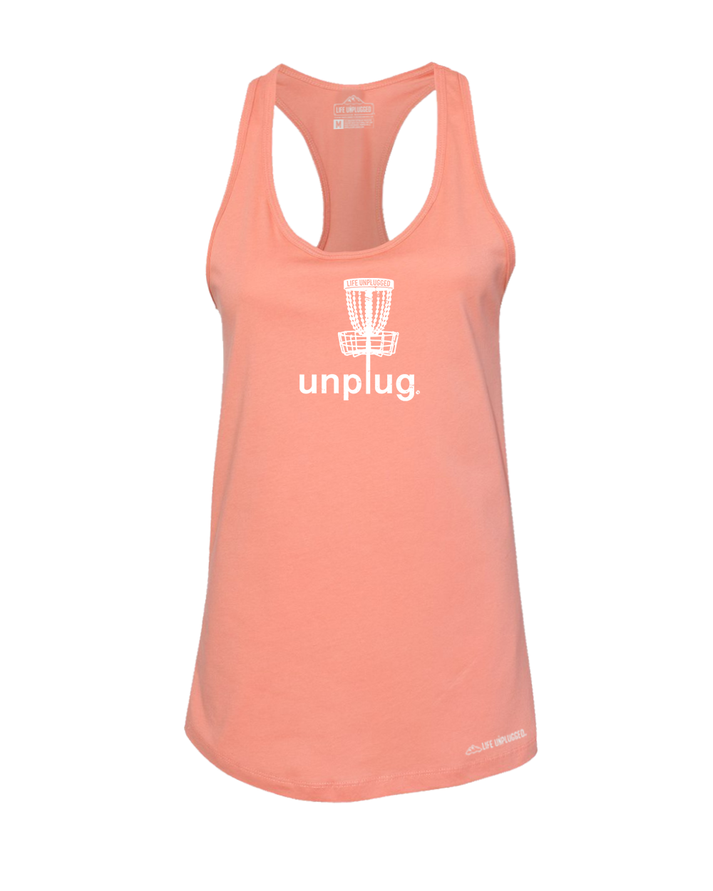 Disc Golf Premium Women's Relaxed Fit Racerback Tank Top - Life Unplugged