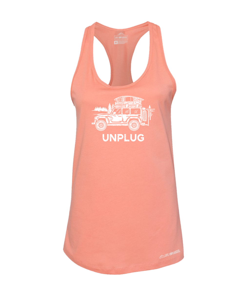 Off-road Vehicle Premium Women's Relaxed Fit Racerback Tank Top - Life Unplugged