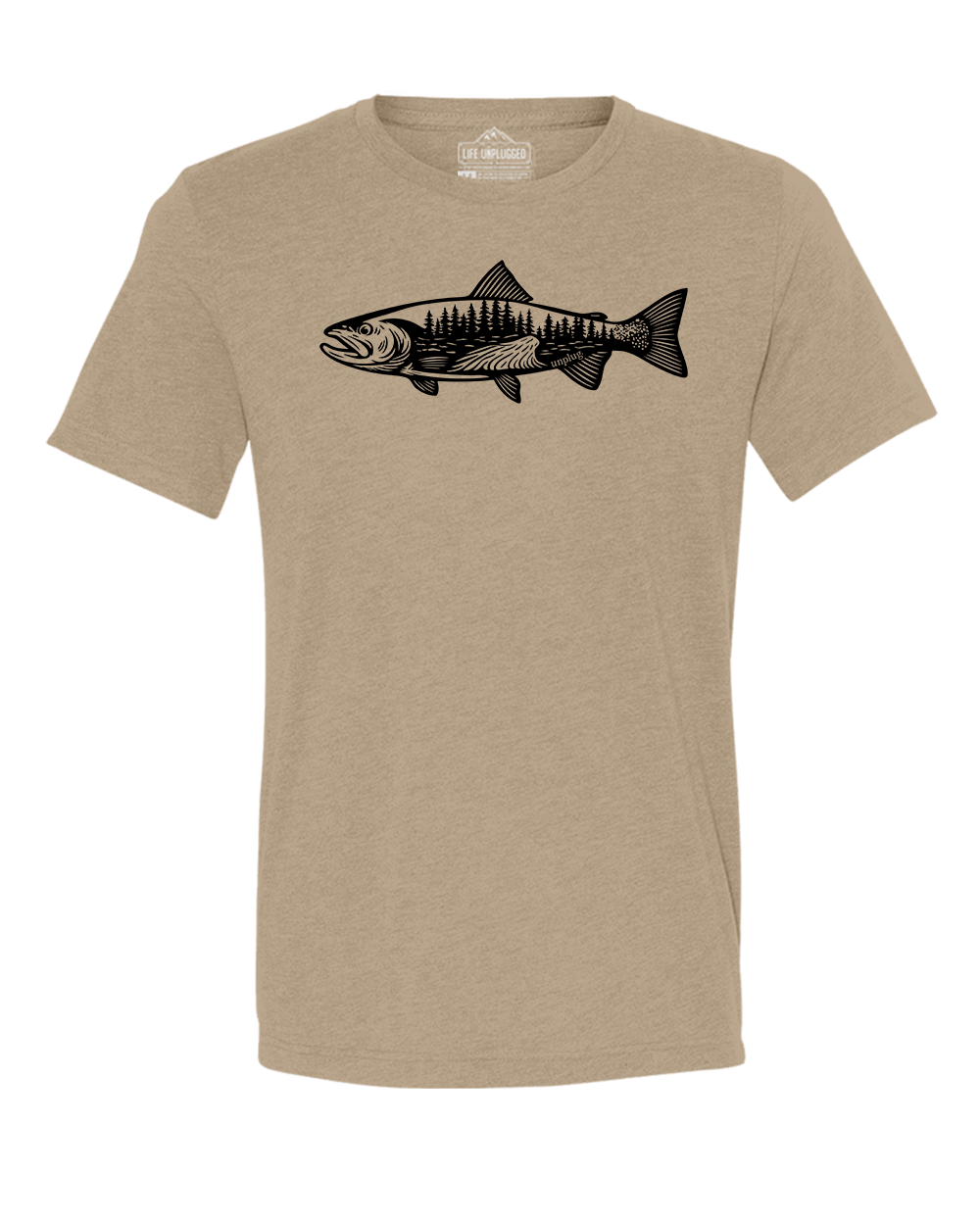 WOODLAND TROUT Triblend T-Shirt