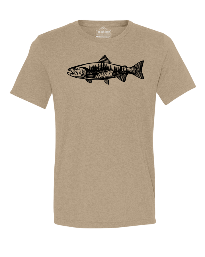 WOODLAND TROUT Triblend T-Shirt