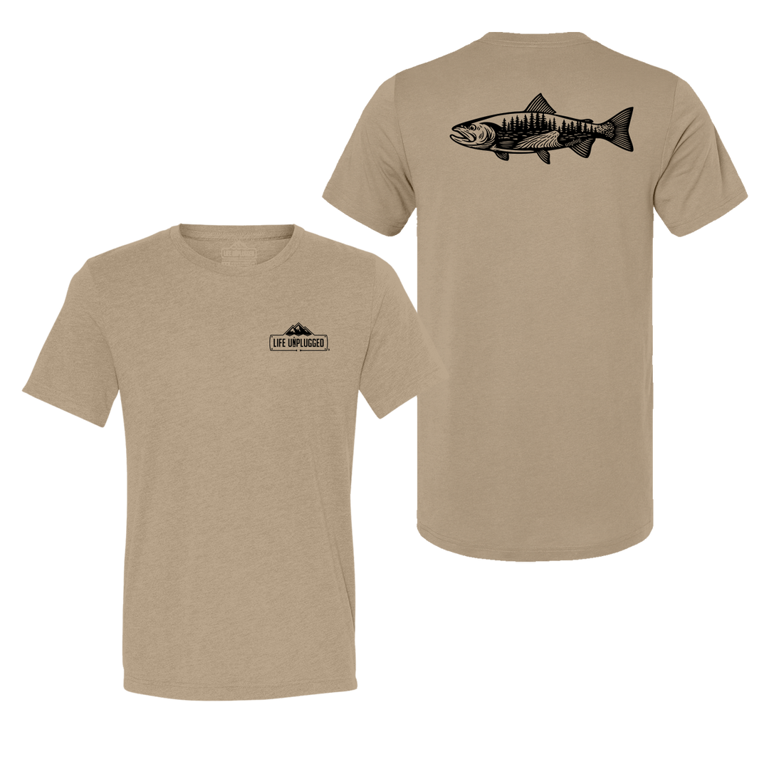 WOODLAND TROUT Triblend T-Shirt