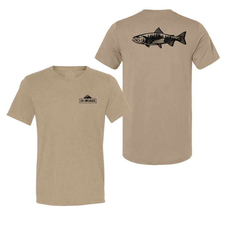 WOODLAND TROUT Triblend T-Shirt