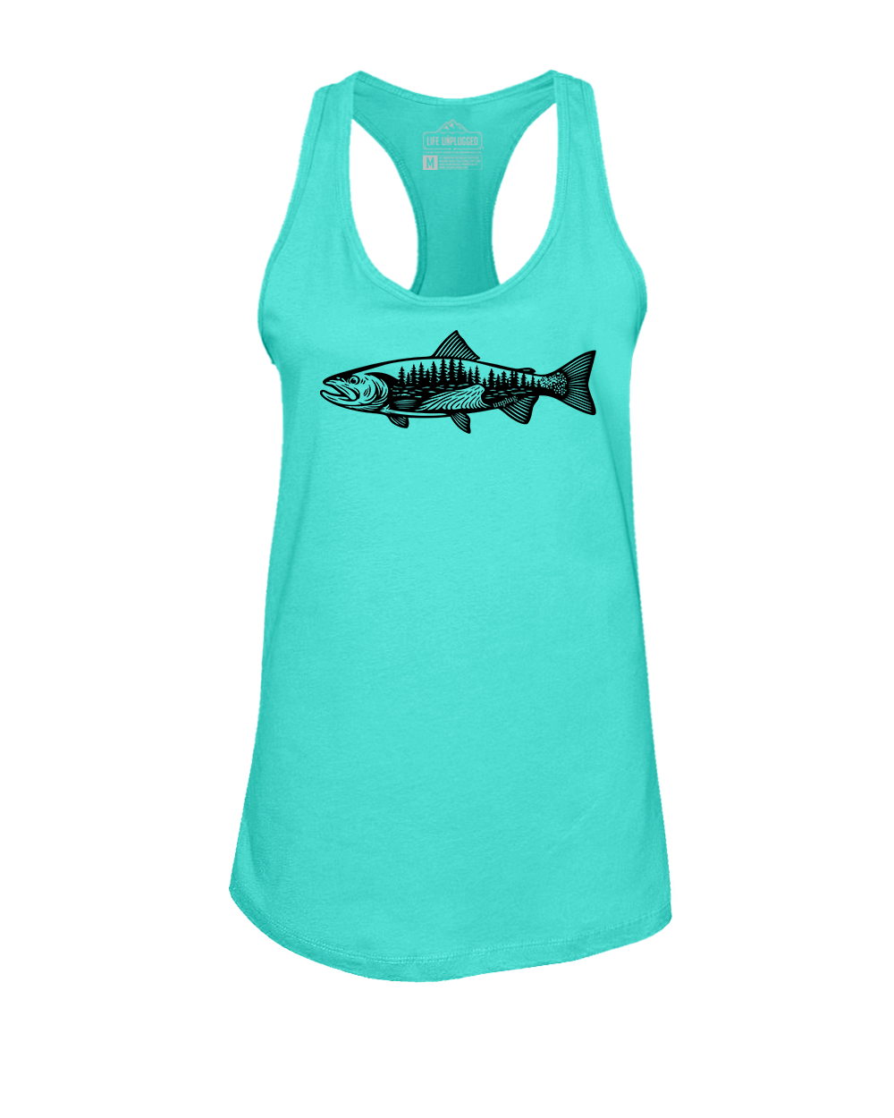 WOODLAND TROUT Women's Racerback Tank Top