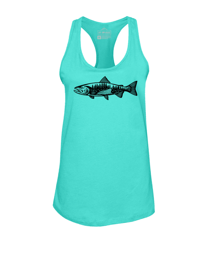 WOODLAND TROUT Women's Racerback Tank Top