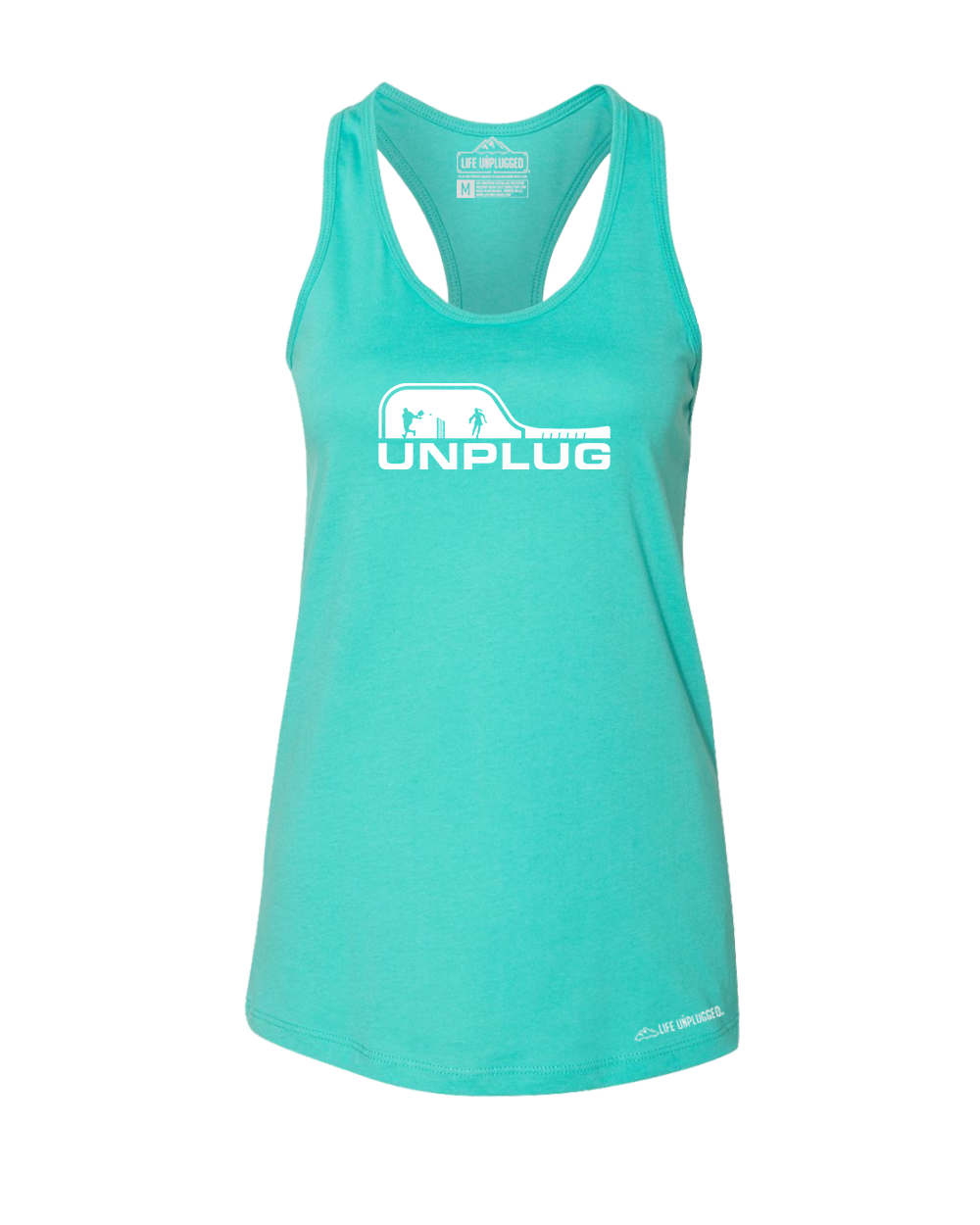 Pickleball Premium Women's Relaxed Fit Racerback Tank Top - Life Unplugged