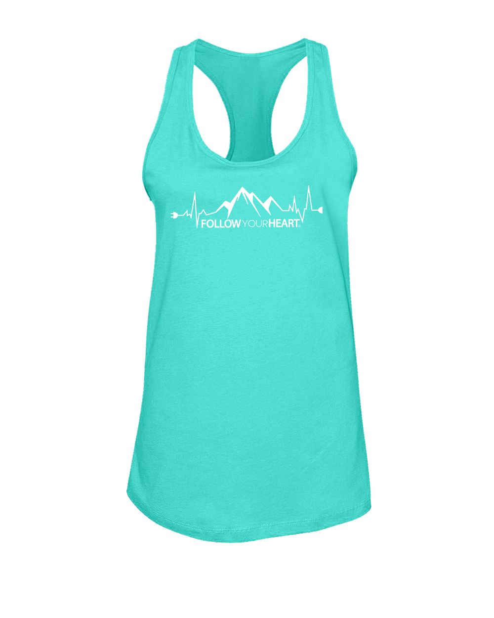 Follow Your Heart Women's Racerback Tank Top