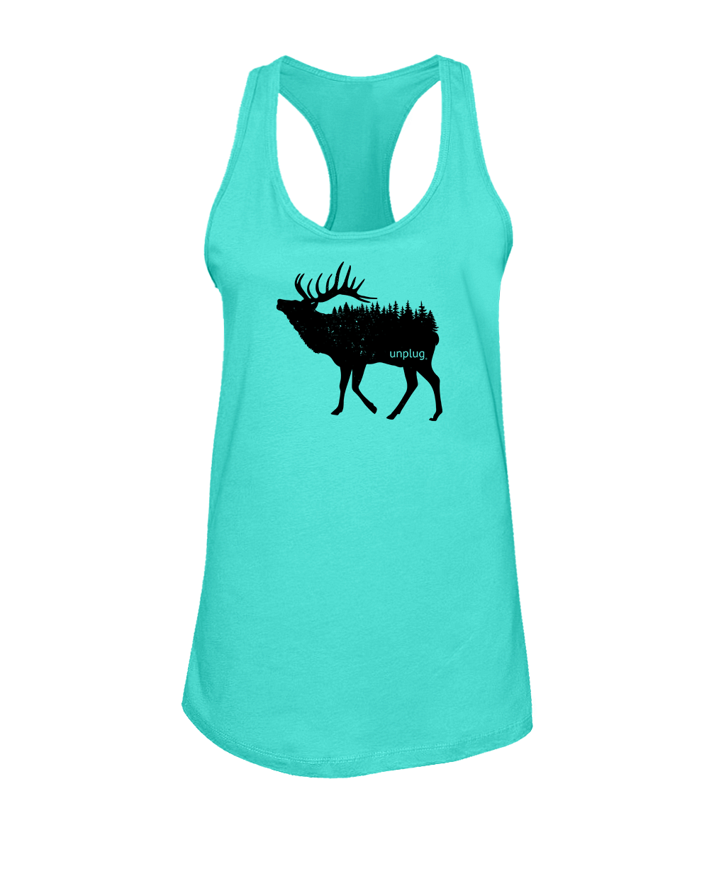 Elk In The Trees Women's Racerback Tank Top