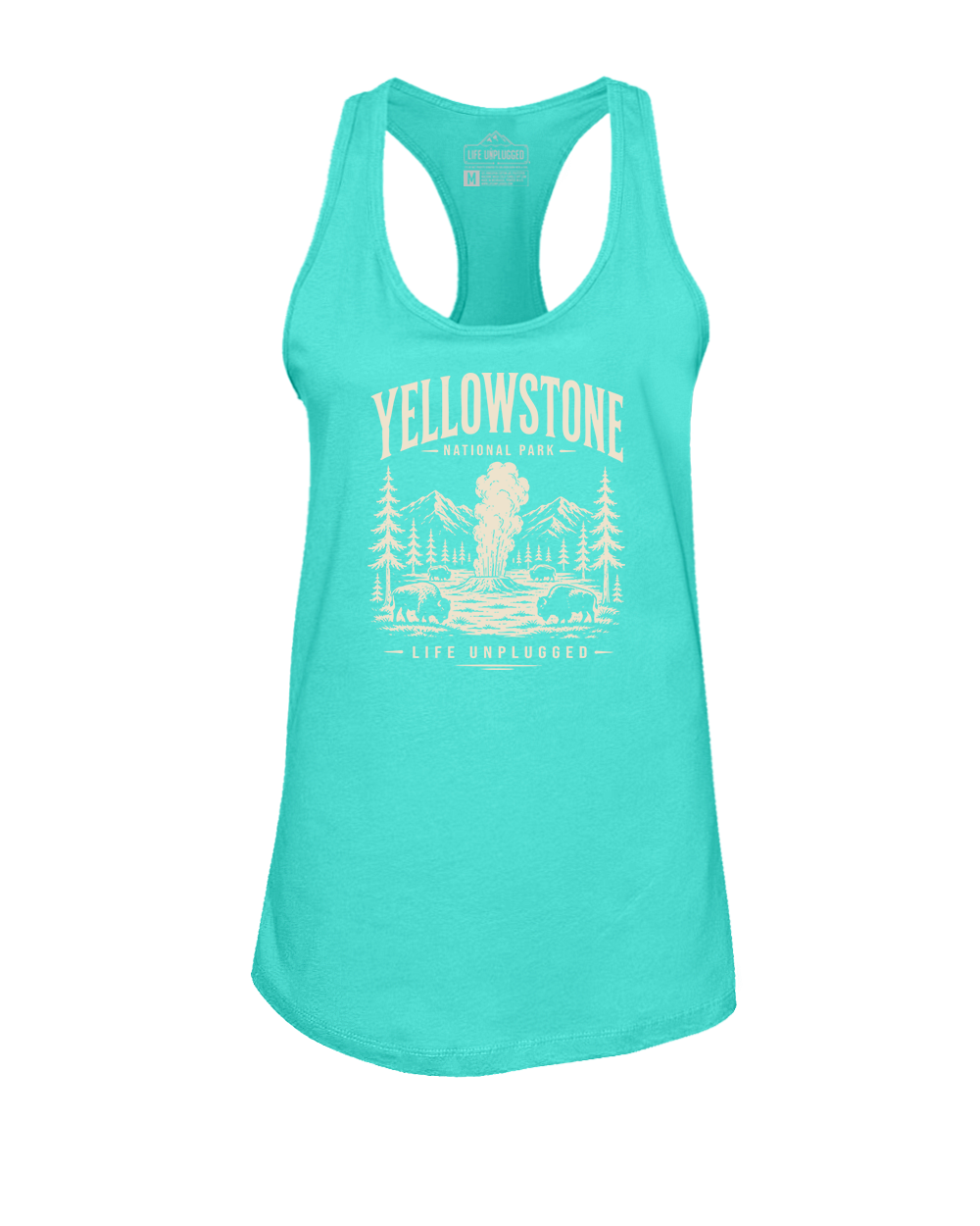 YELLOWSTONE NATIONAL PARK Women's Racerback Tank Top