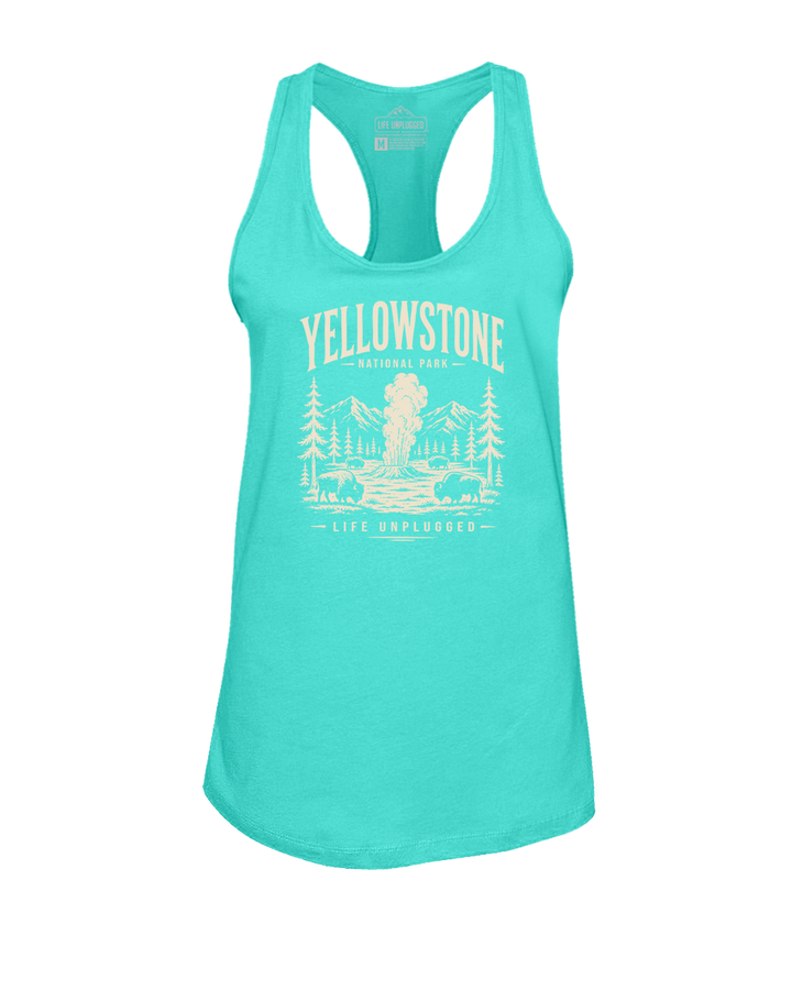 YELLOWSTONE NATIONAL PARK Women's Racerback Tank Top