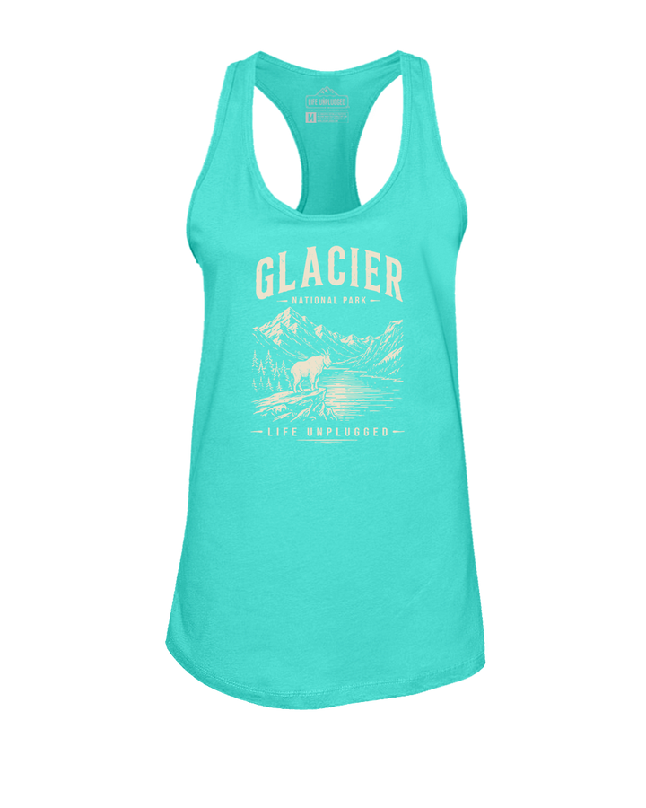 GLACIER NATIONAL PARK  Women's Racerback Tank Top
