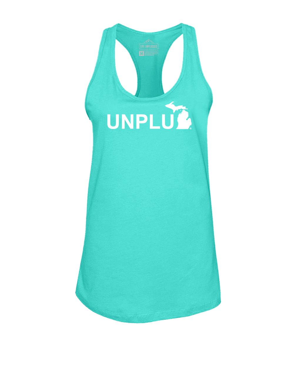 Unplug (MI) Women's Racerback Tank Top