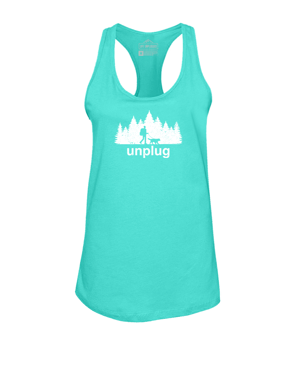 Dog Walks in the Woods Women's Racerback Tank Top