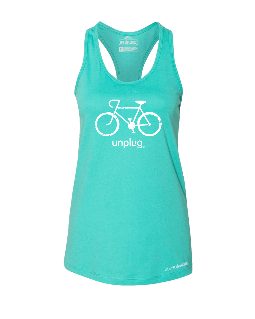 Road Bike Premium Women's Relaxed Fit Racerback Tank Top - Life Unplugged