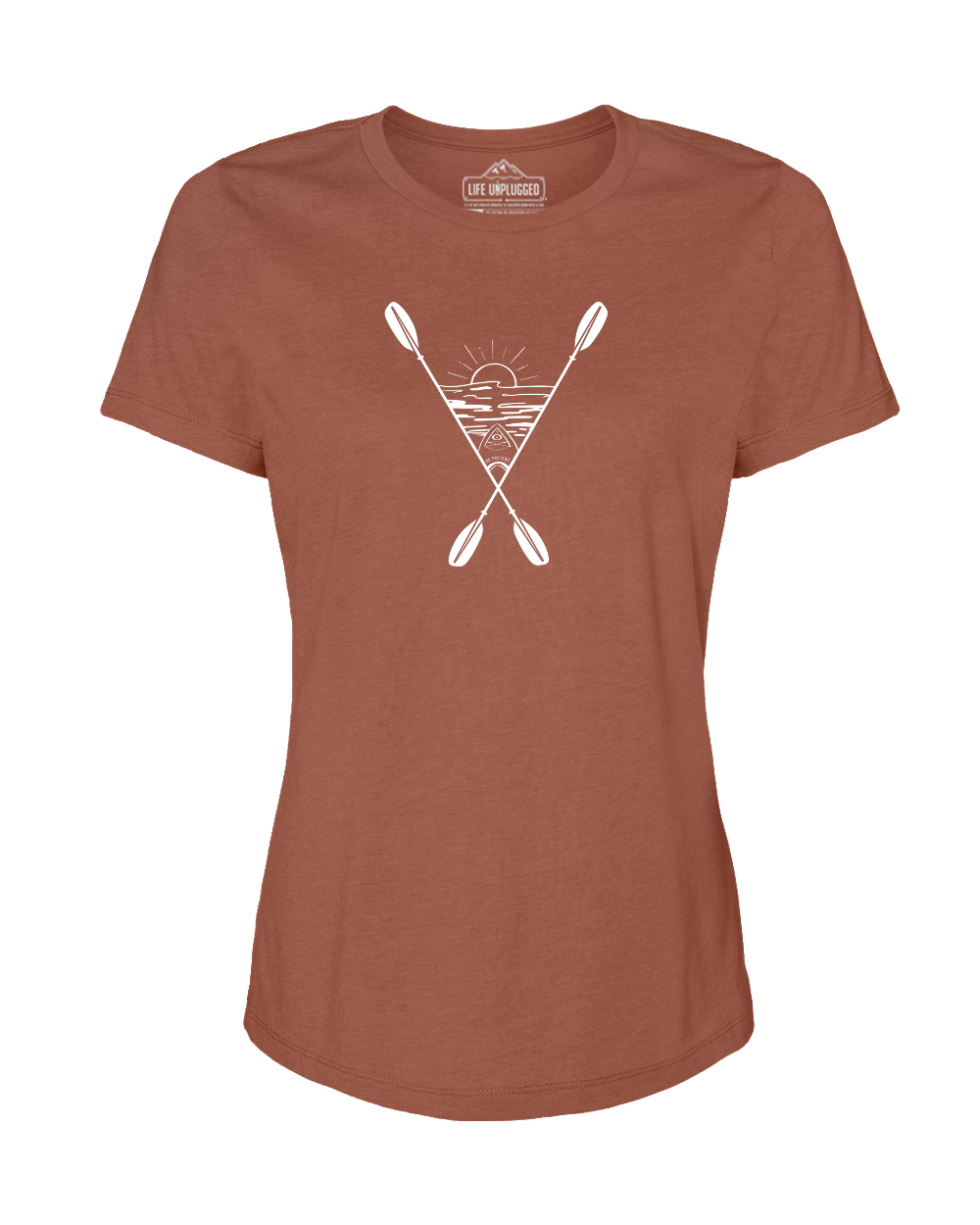 Kayaking Into The Sunset Women's T-Shirt