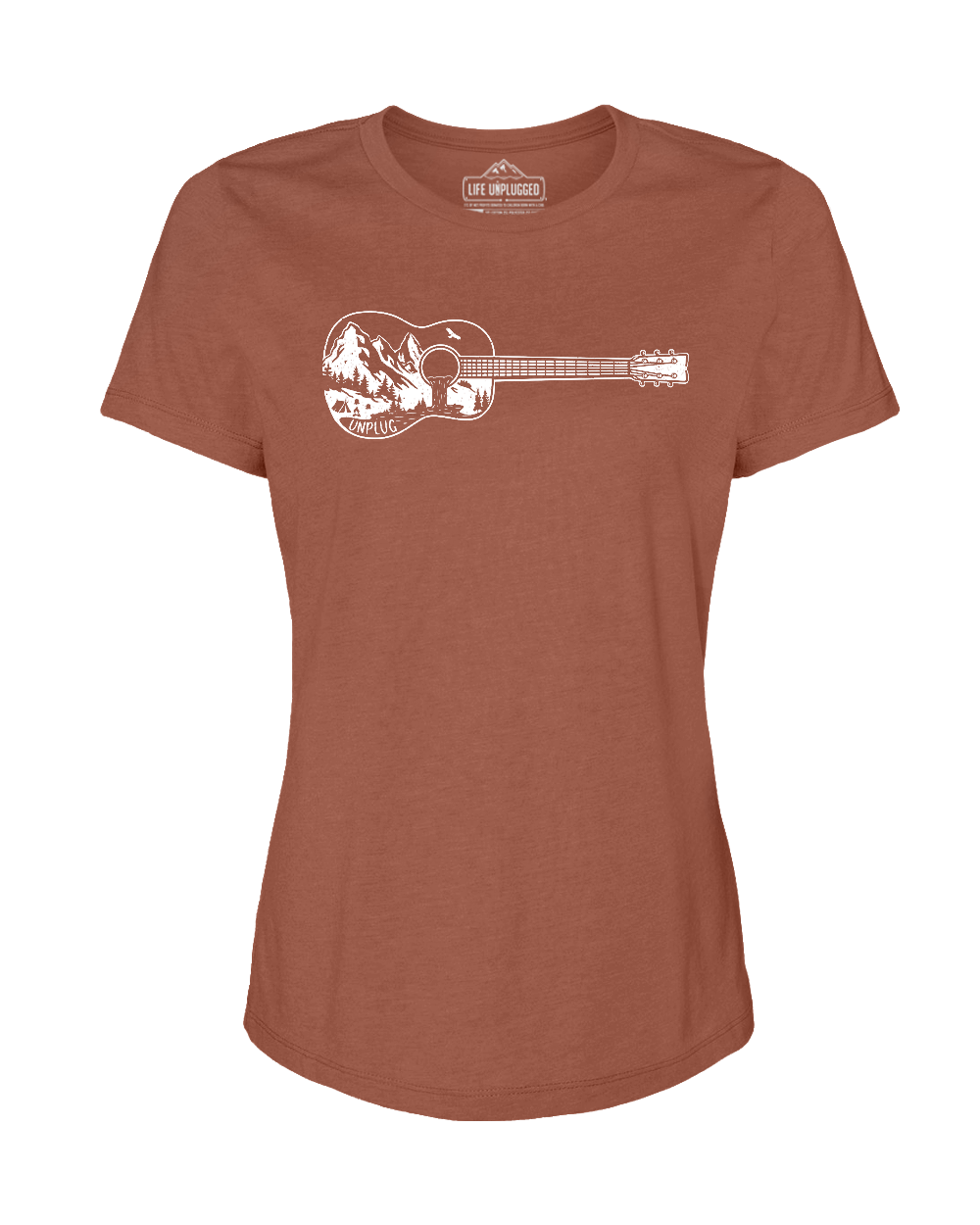 Guitar Mountain Scene Women's T-Shirt