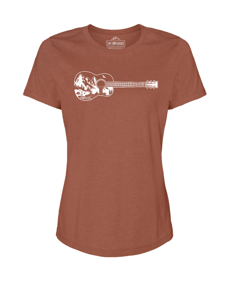 Guitar Mountain Scene Women's T-Shirt