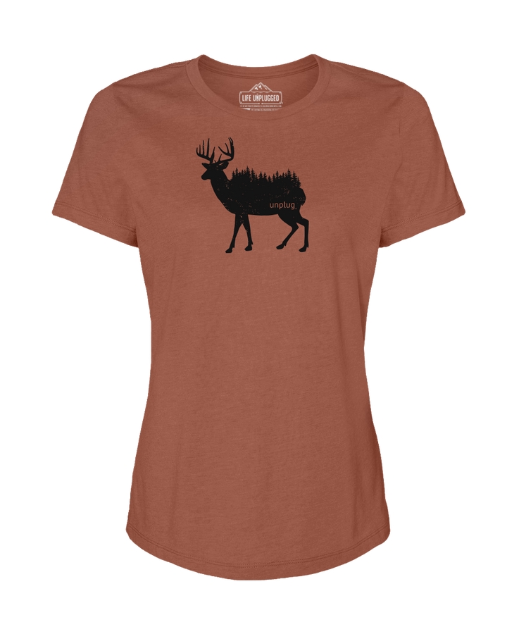 Deer In The Trees Women's T-Shirt