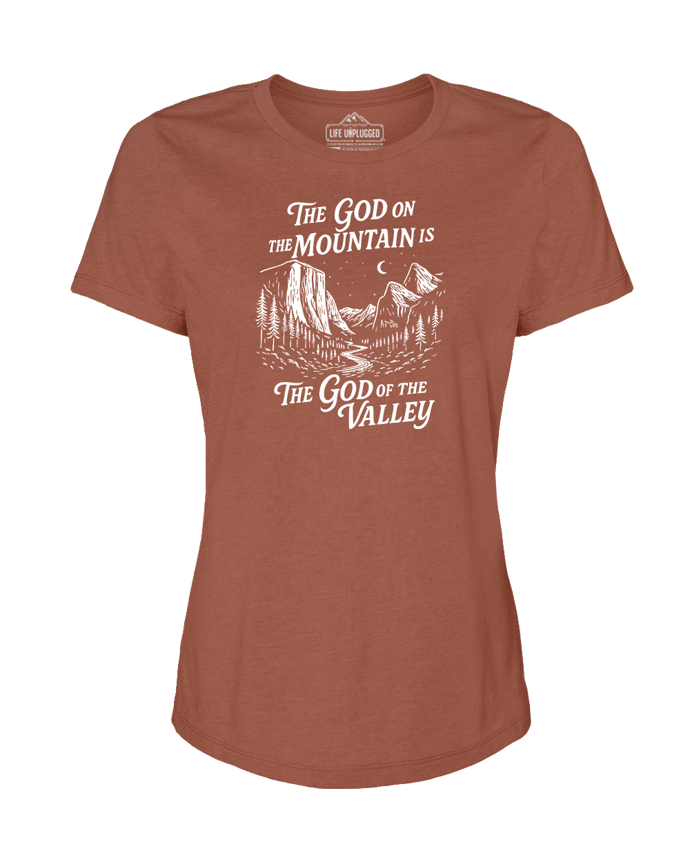 God On The Mountain Women's T-Shirt