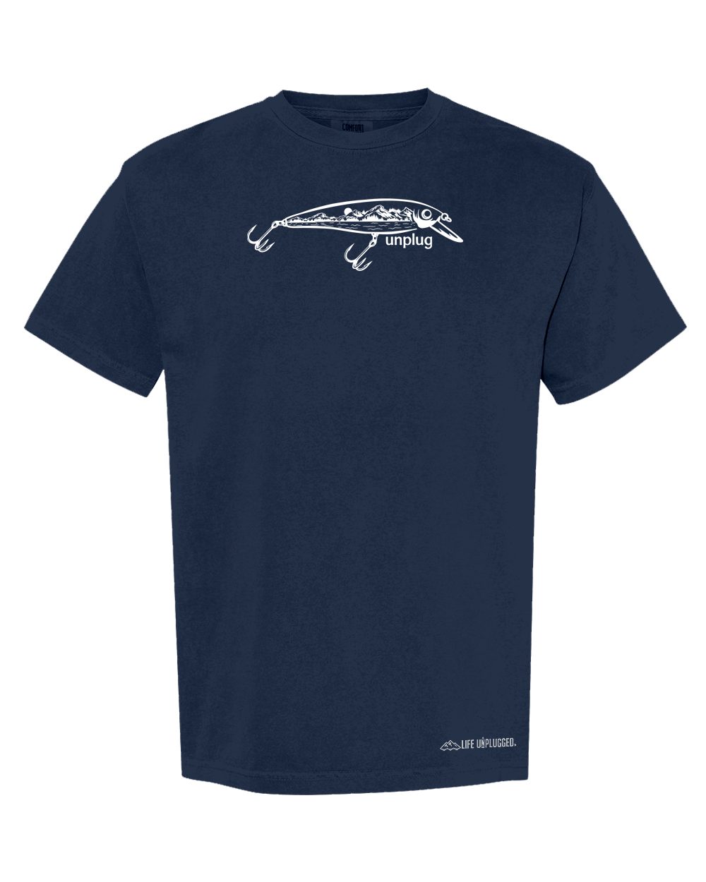 FISHING LURE MOUNTAIN SCENE Cotton T-Shirt powered by Comfort Colors®