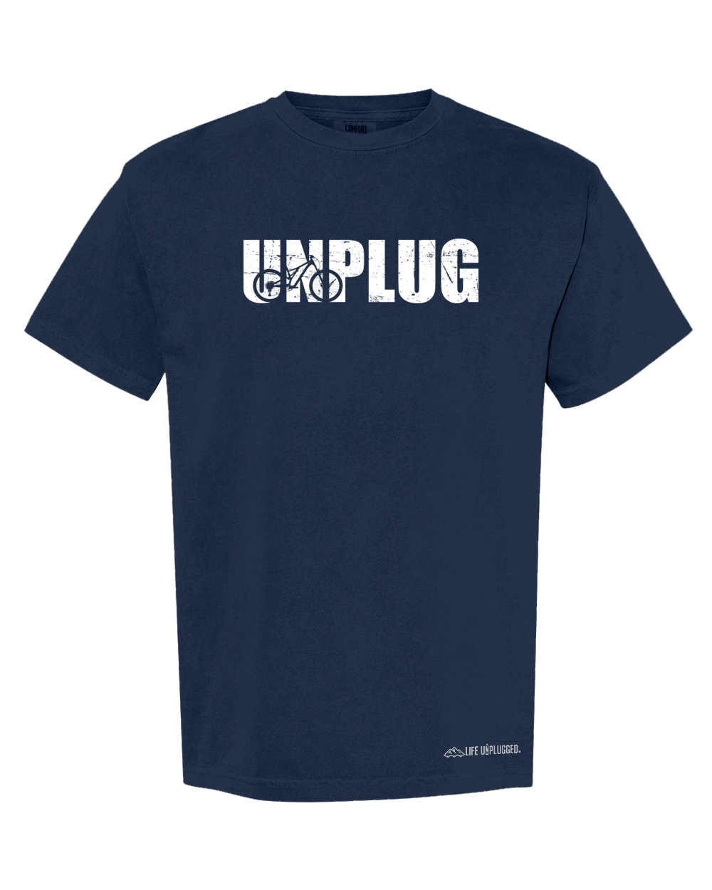 UNPLUG MOUNTAIN BIKE SILHOUETTE Cotton T-Shirt powered by Comfort Colors®