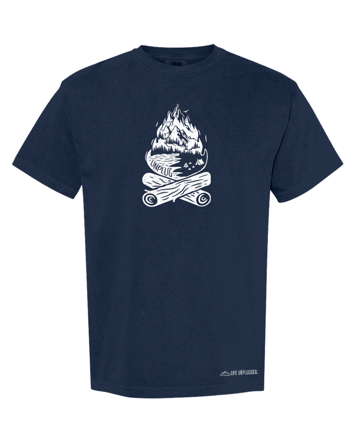 CAMPFIRE MOUNTAIN SCENE Cotton T-Shirt powered by Comfort Colors®