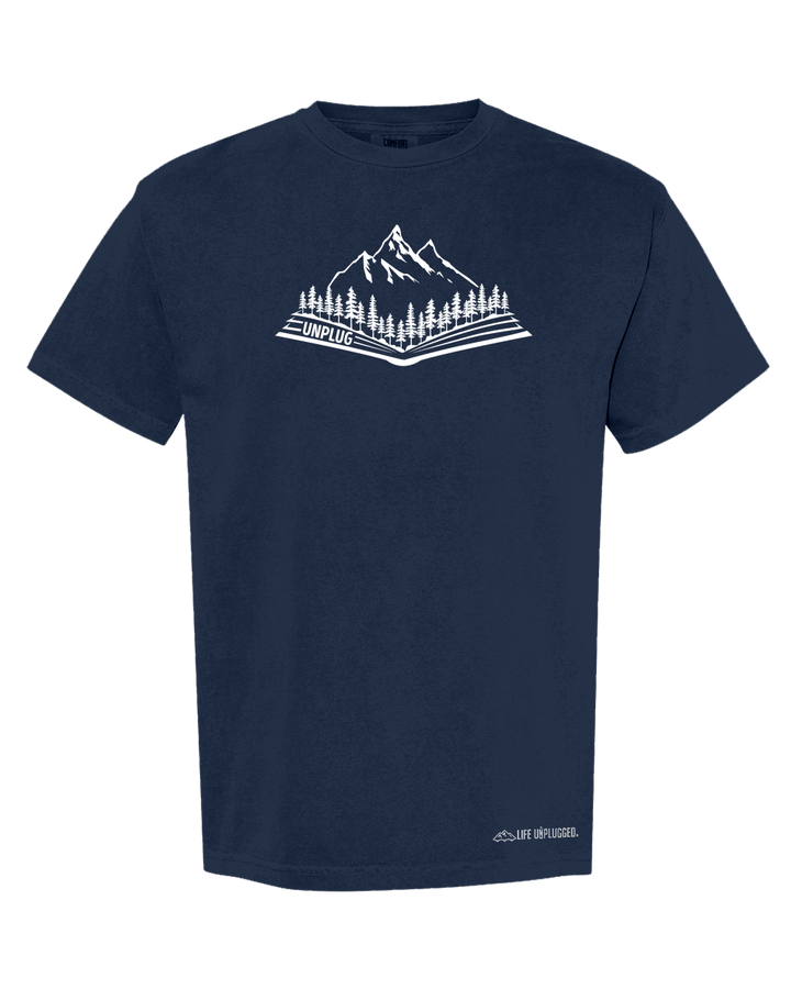 OPEN BOOK MOUNTAIN SCENE Cotton T-Shirt powered by Comfort Colors®