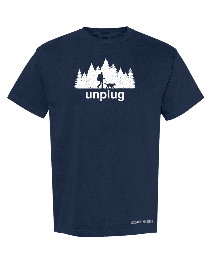 DOG WALKS IN THE WOODS Cotton T-Shirt powered by Comfort Colors®