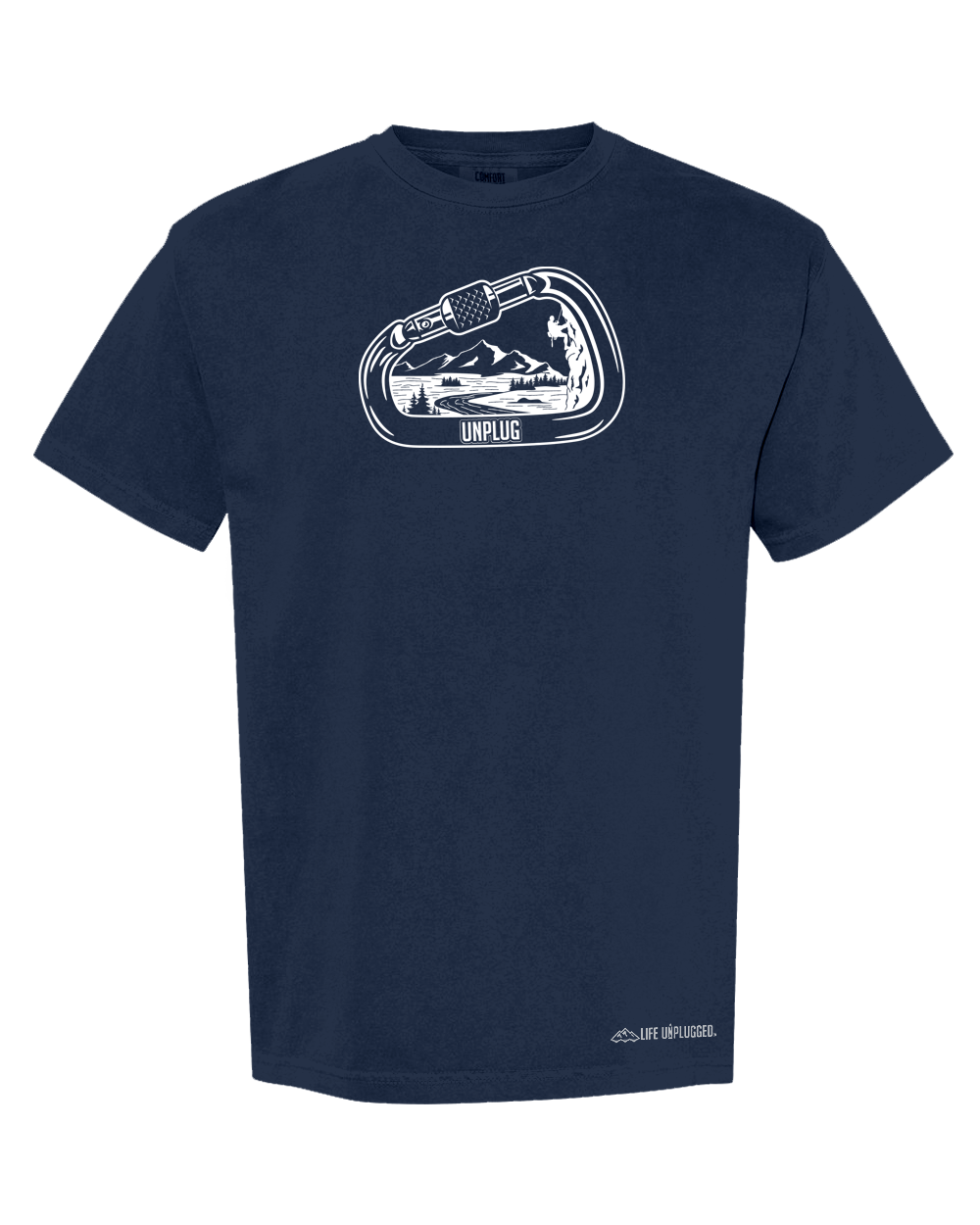 ROCK CLIMBING MOUNTAIN SCENE Cotton T-Shirt powered by Comfort Colors®