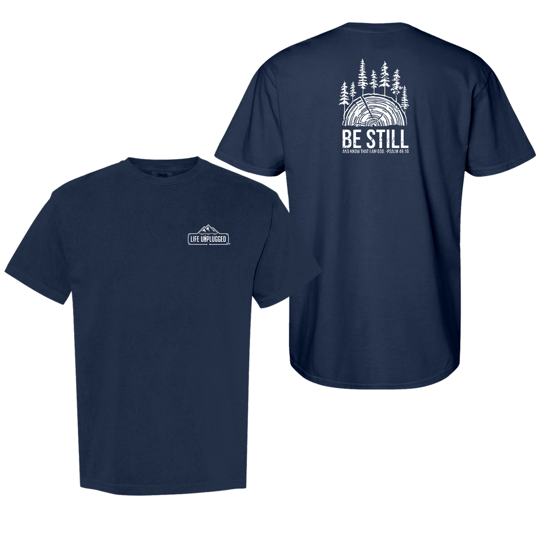 BE STILL IN THE WOODS Cotton T-Shirt powered by Comfort Colors®
