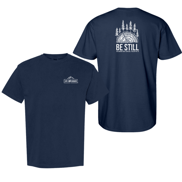 BE STILL IN THE WOODS Cotton T-Shirt powered by Comfort Colors®