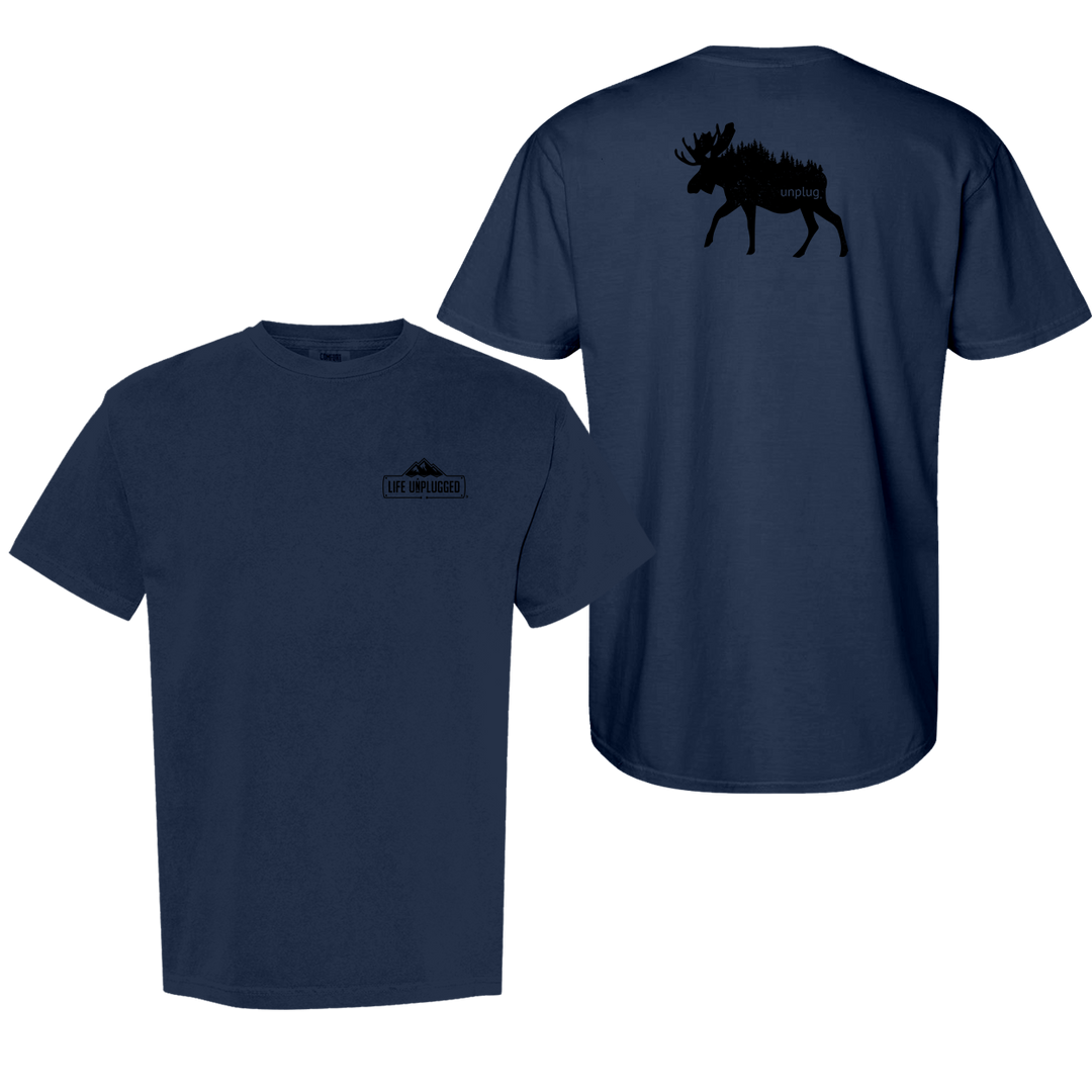 MOOSE IN THE TREES Cotton T-Shirt powered by Comfort Colors®