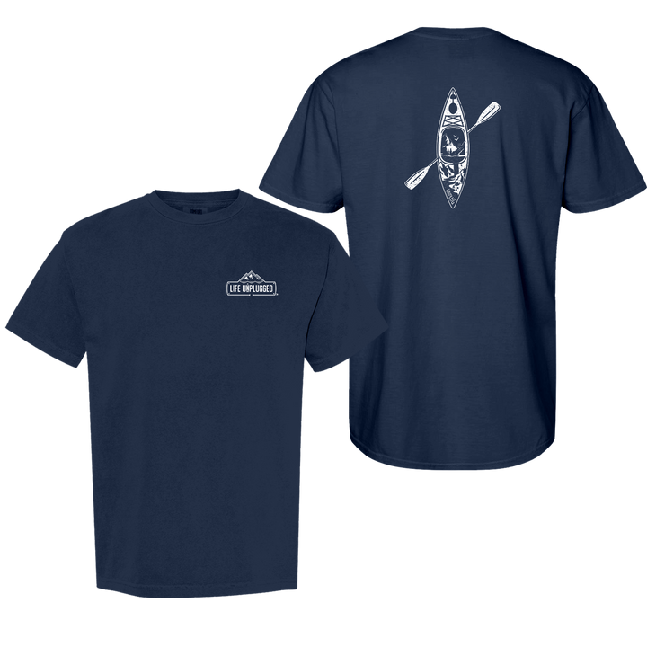 KAYAK MOUNTAIN SCENE Cotton T-Shirt powered by Comfort Colors®