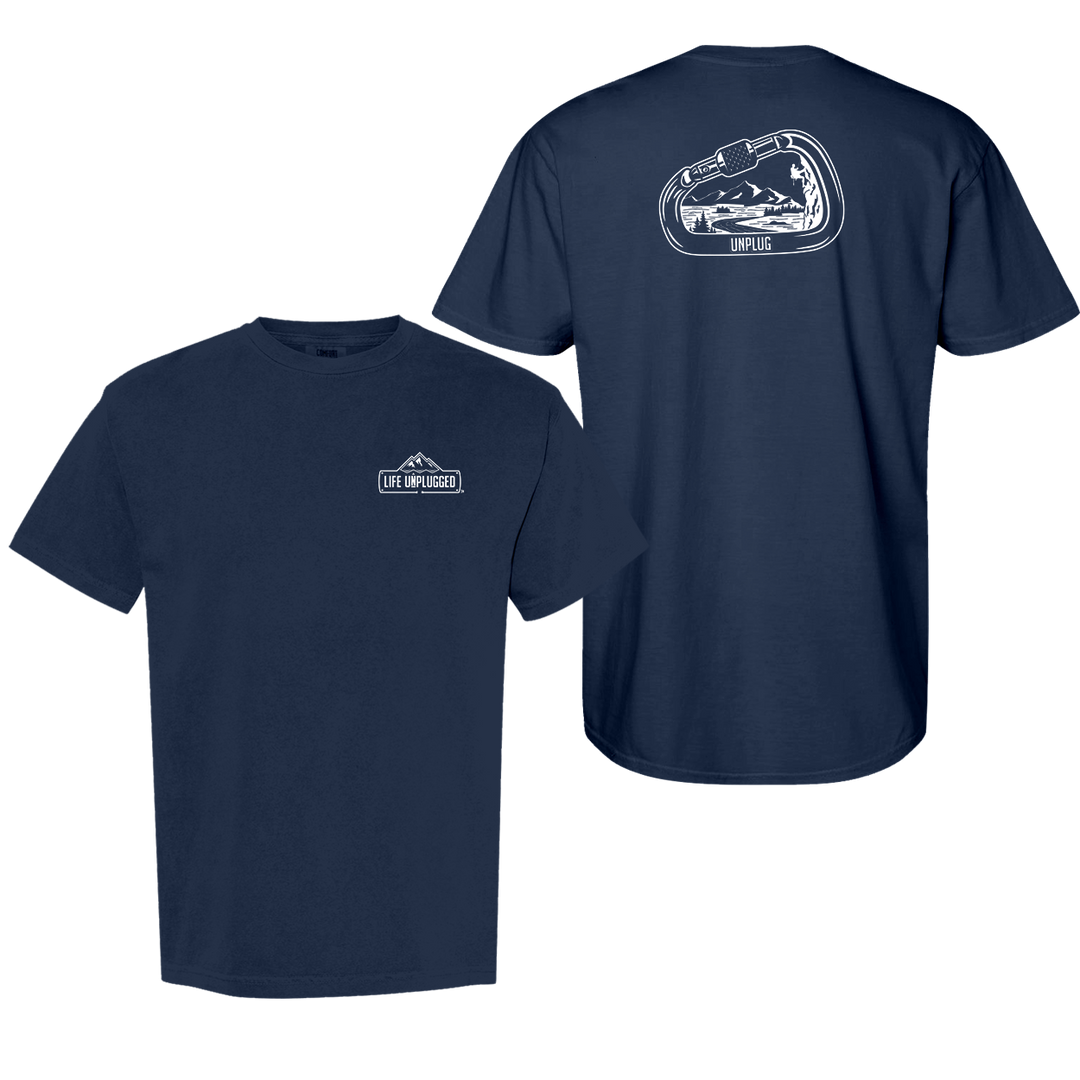 ROCK CLIMBING MOUNTAIN SCENE Cotton T-Shirt powered by Comfort Colors®