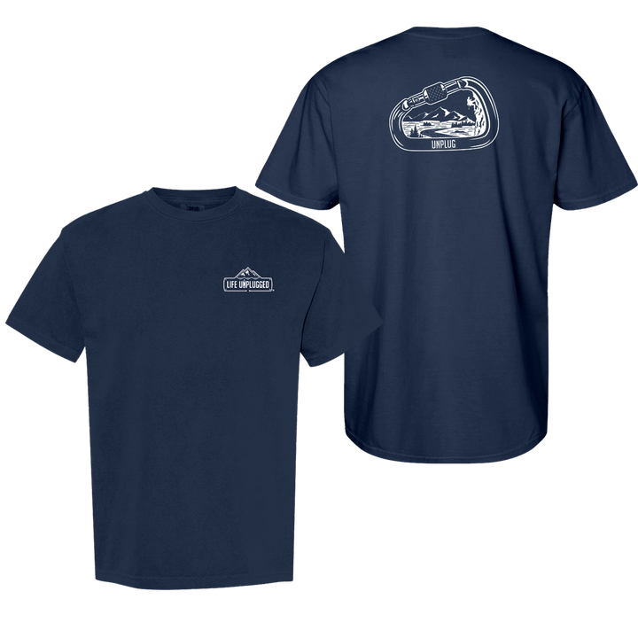 ROCK CLIMBING MOUNTAIN SCENE Cotton T-Shirt powered by Comfort Colors®