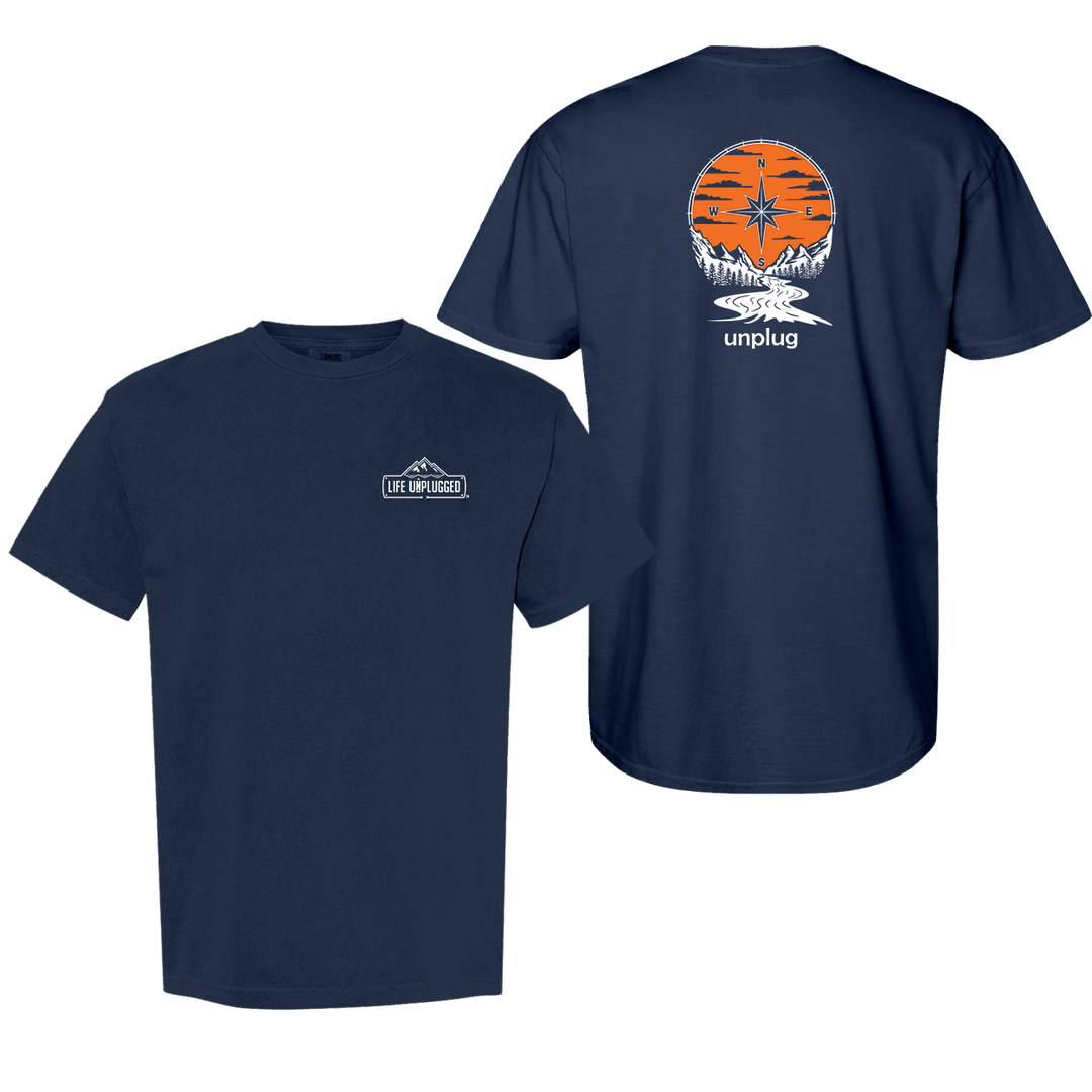 COMPASS SUNSET Cotton T-Shirt powered by Comfort Colors®
