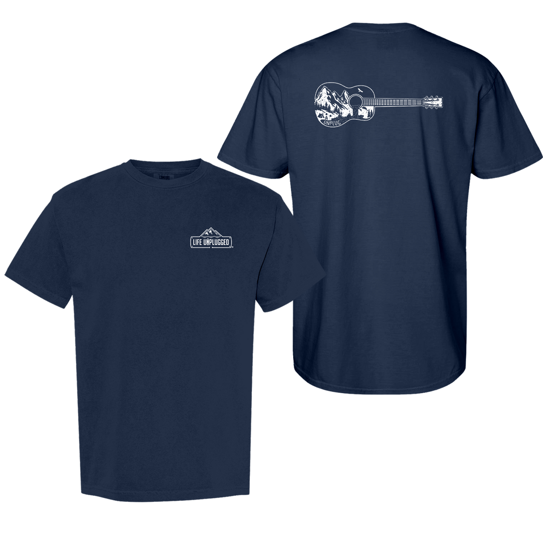 GUITAR MOUNTAIN SCENE Cotton T-Shirt powered by Comfort Colors®