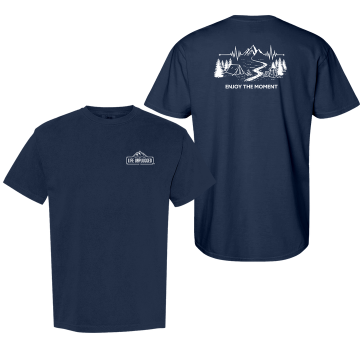 ENJOY THE MOMENT (MOUNTAIN SCENE)  Cotton T-Shirt powered by Comfort Colors®