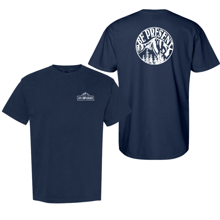 BE PRESENT MOUNTAIN Cotton T-Shirt powered by Comfort Colors®