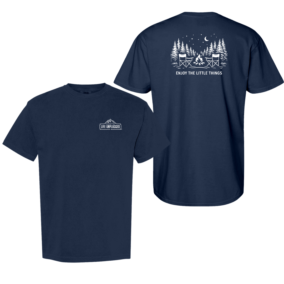 ENJOY THE LITTLE THINGS CAMPFIRE SCENE Cotton T-Shirt powered by Comfort Colors®