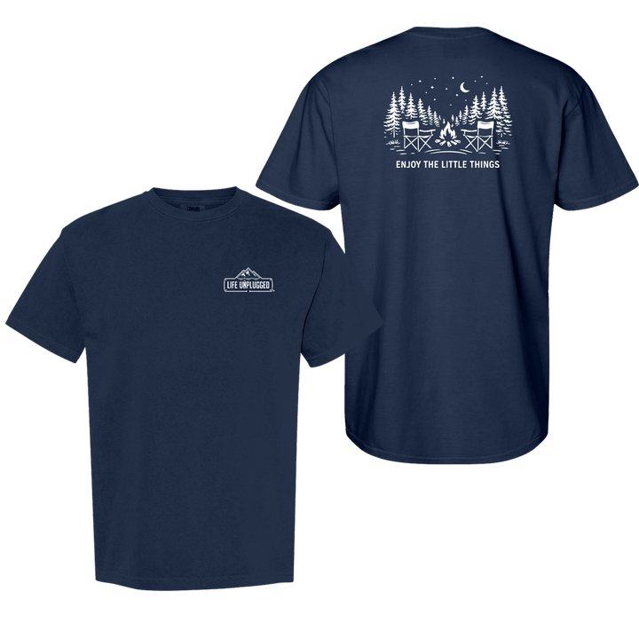 ENJOY THE LITTLE THINGS CAMPFIRE SCENE Cotton T-Shirt powered by Comfort Colors®